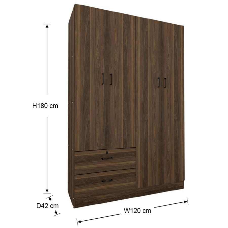 MORE AVERIE OPTIONS Averie 4 Door with 2 Drawer Wardrobe Averie 4 Door with 2 Drawer Wardrobe Mandaue Foam