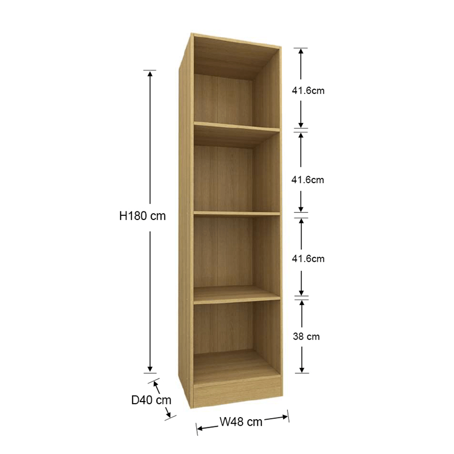 MORE AVERIE OPTIONS Averie Open Wardrobe with 4 Shelves Averie Open Wardrobe with 4 Shelves Mandaue Foam