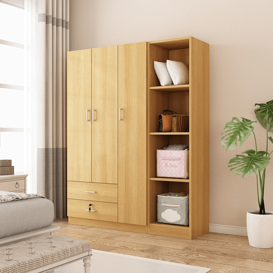 MORE AVERIE OPTIONS Averie Open Wardrobe with 4 Shelves Averie Open Wardrobe with 4 Shelves Mandaue Foam