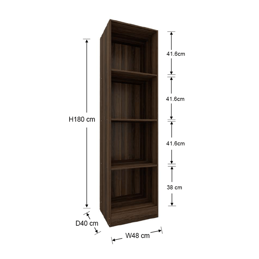 MORE AVERIE OPTIONS Averie Open Wardrobe with 4 Shelves Averie Open Wardrobe with 4 Shelves Mandaue Foam