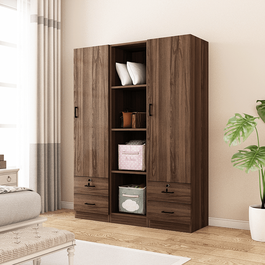 MORE AVERIE OPTIONS Averie Open Wardrobe with 4 Shelves Averie Open Wardrobe with 4 Shelves Mandaue Foam
