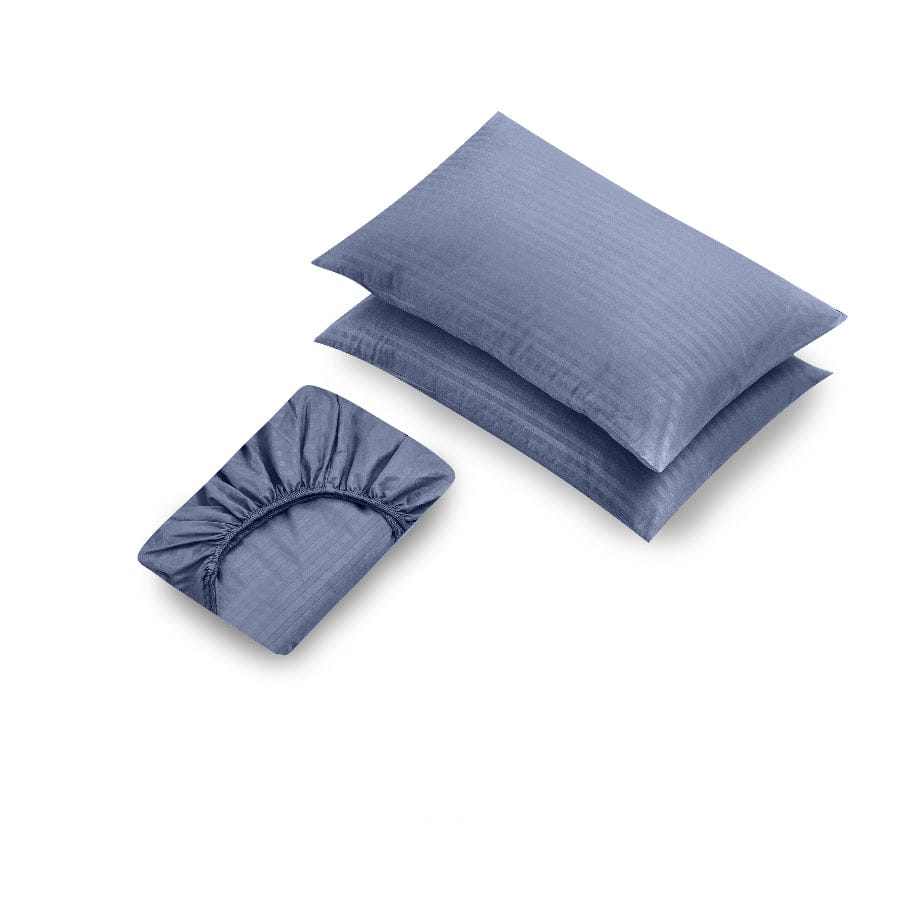 Basic Cool Gray Plain 3pc Sheet Set