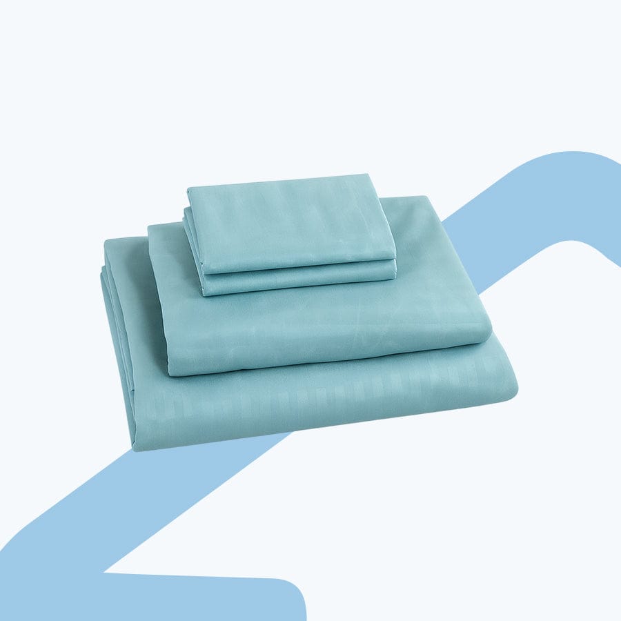 Basic Duck Egg Plain 4pc Sheet Set