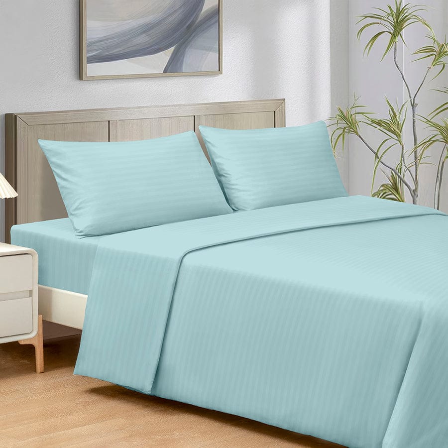 Basic Duck Egg Plain 4pc Sheet Set