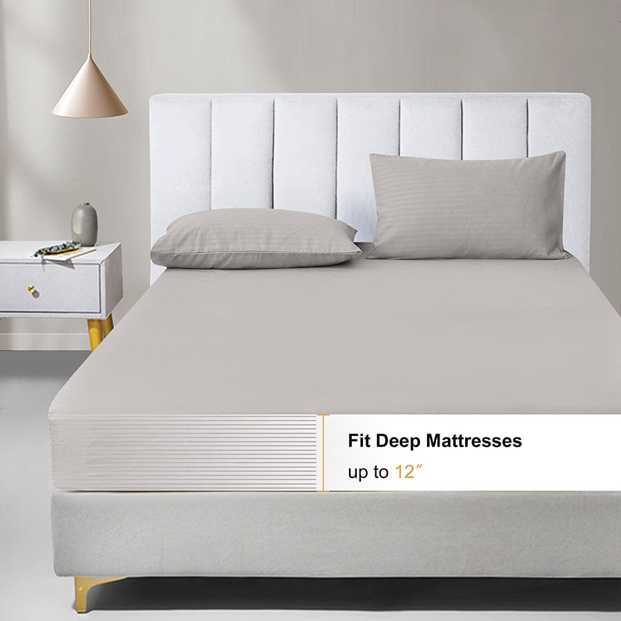 Basic Espresso Plain 4pc Sheet Set