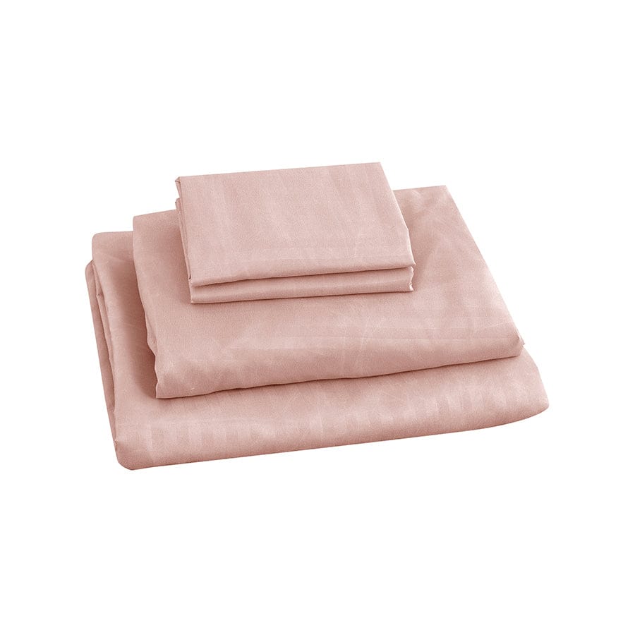 Basic Rose Dust Plain 4pc Sheet Set