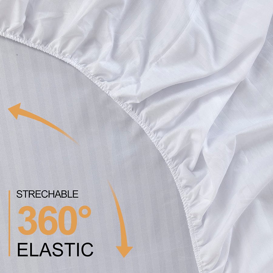 Basic White Plain 4pc Sheet Set - Flat Sheet