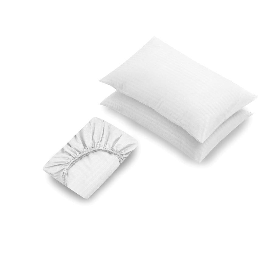 Basic White Plain Sheet 3pc Set