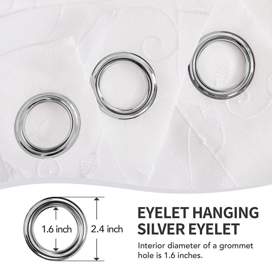 Becka Plain & Print Set Of 3 Curtains