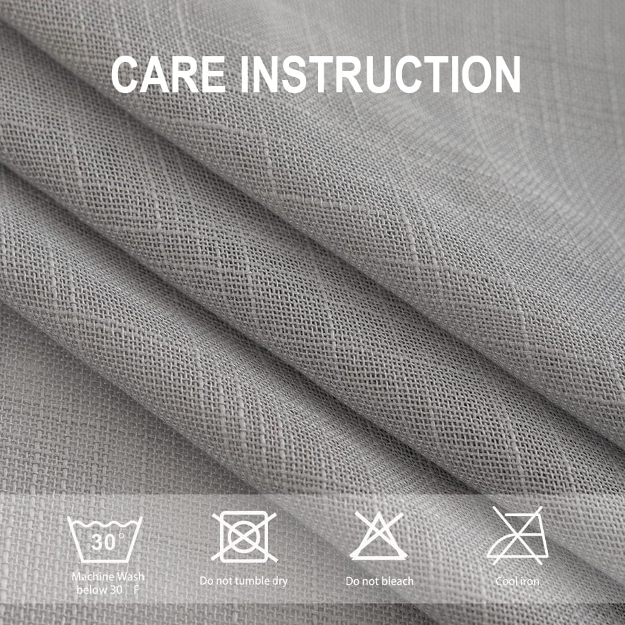 Bellis Plain Set of 4 Curtains
