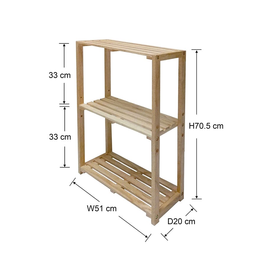 Benno 51cm Wooden Rack