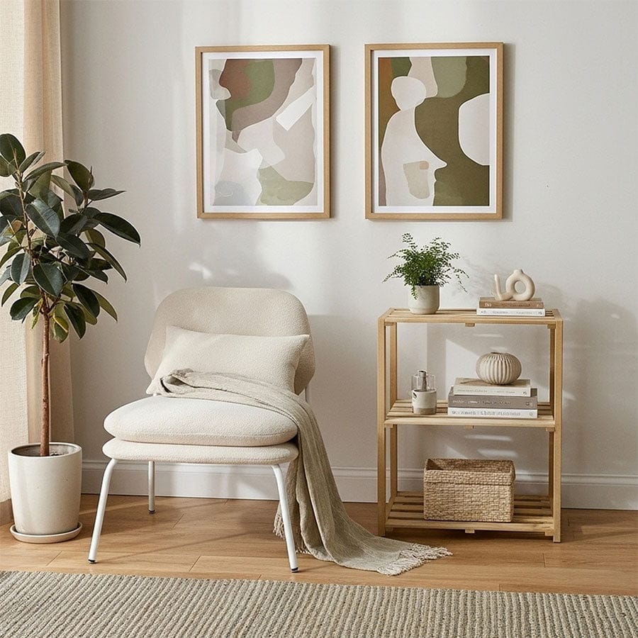 Benno 51cm Wooden Rack