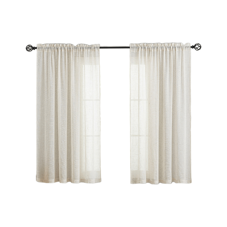 Beri Linen Sheer Set of 2 Curtain