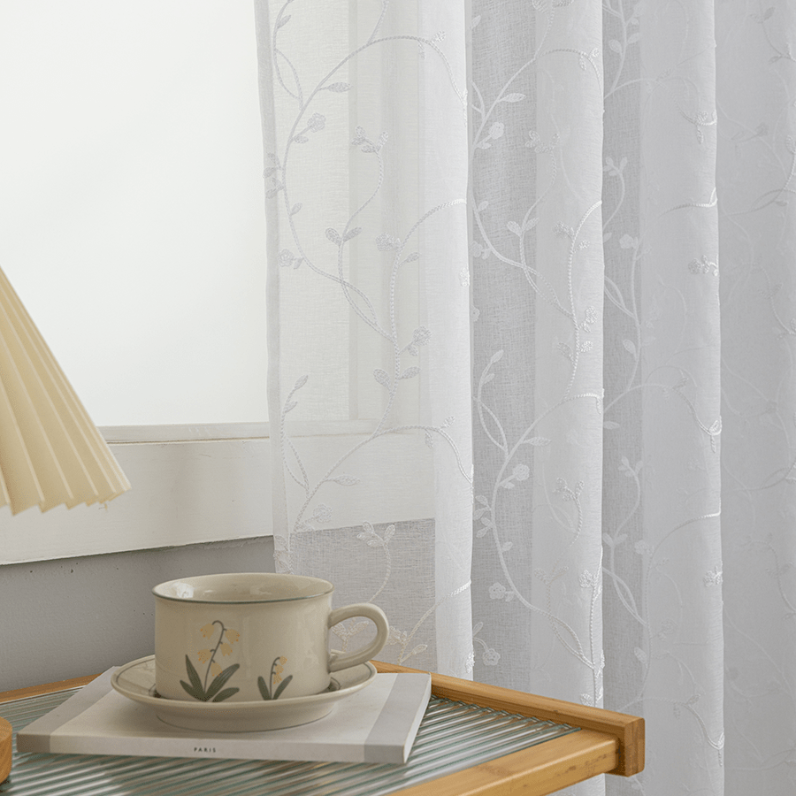 Berti Embroidered Sheer Curtain