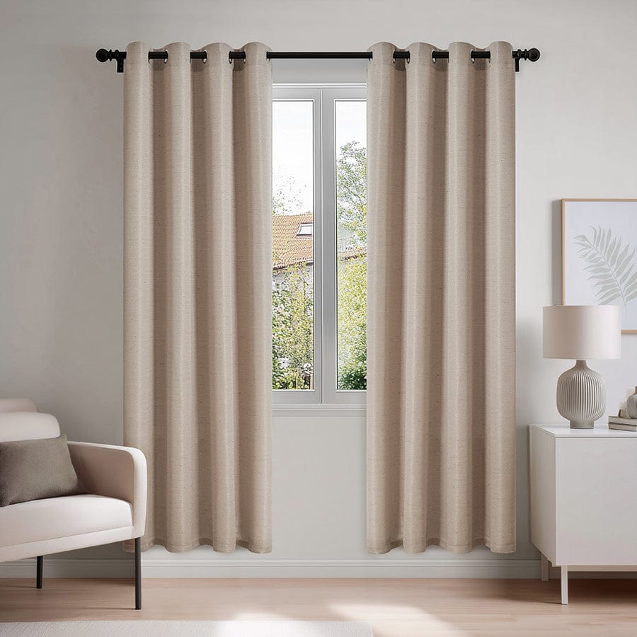 Betine Plain & Printed Set of 4 Curtains