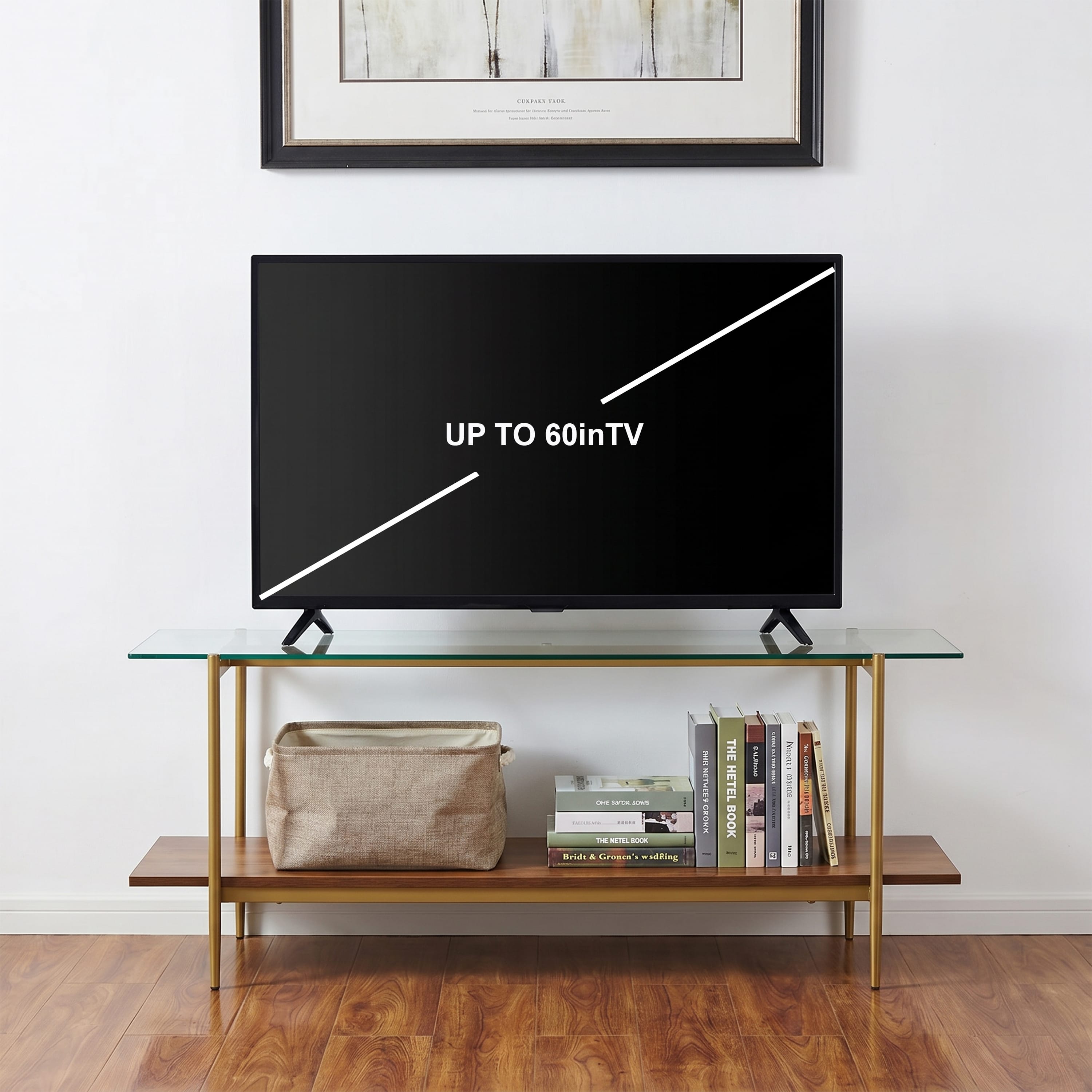 Bexley Glass Top TV Stand