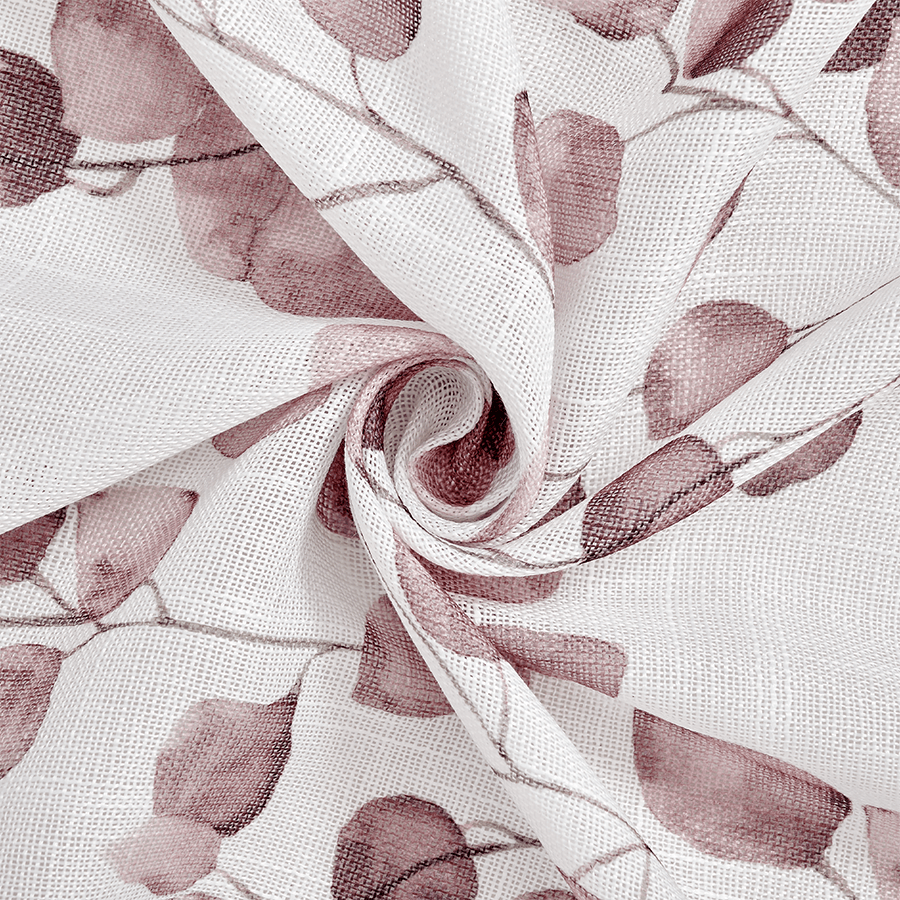 Birte Plain & Print Set of 3 Curtain