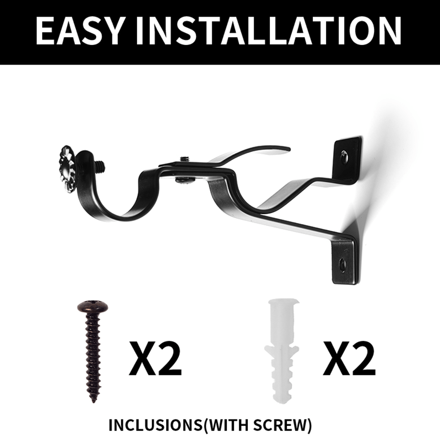 Black Double Bracket Black Double Bracket Mandaue Foam