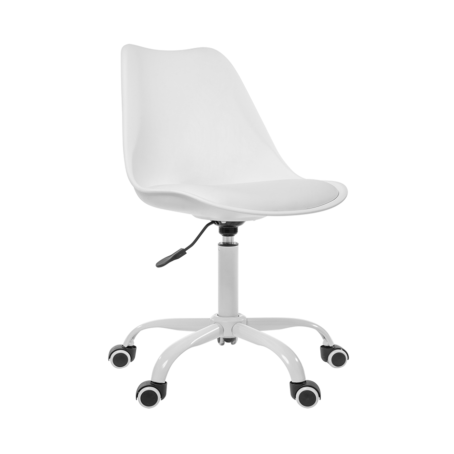 Blaise Plastic Low Back Office Chair Blaise Plastic Low Back Office Chair White Mandaue Foam