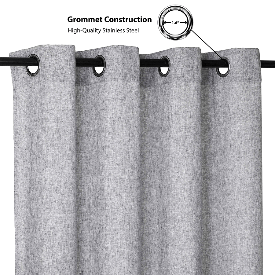 Blas Grey Linen Curtain Blas Grey Linen Curtain Mandaue Foam