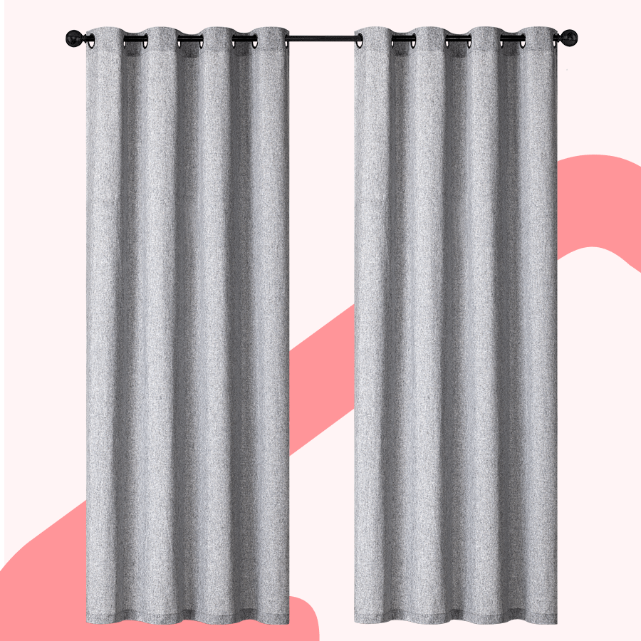 Blas Grey Linen Curtain