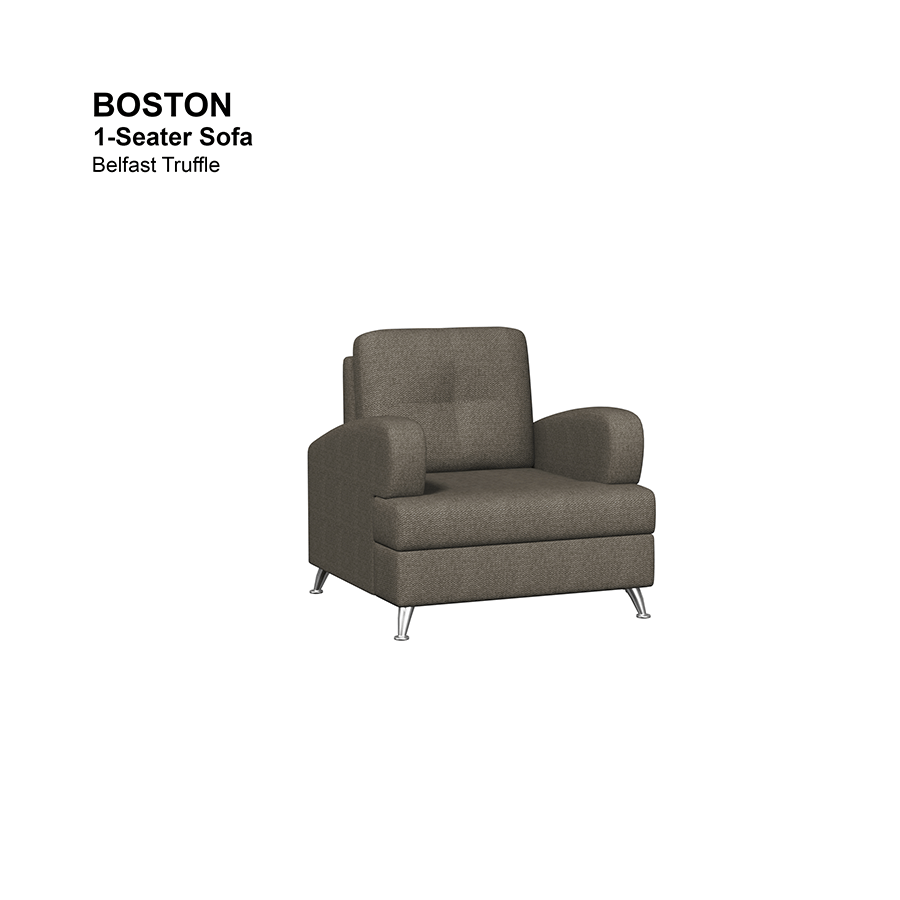 MORE BOSTON OPTIONS Boston 1 Seater Sofa Boston 1 Seater Sofa Fabric Belfast Truffle Mandaue Foam