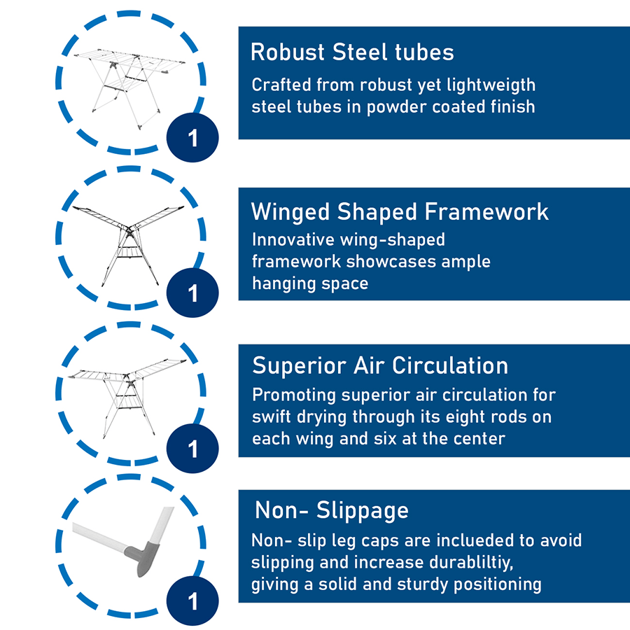 Bowen Winged Drying Rack Bowen Winged Drying Rack Mandaue Foam