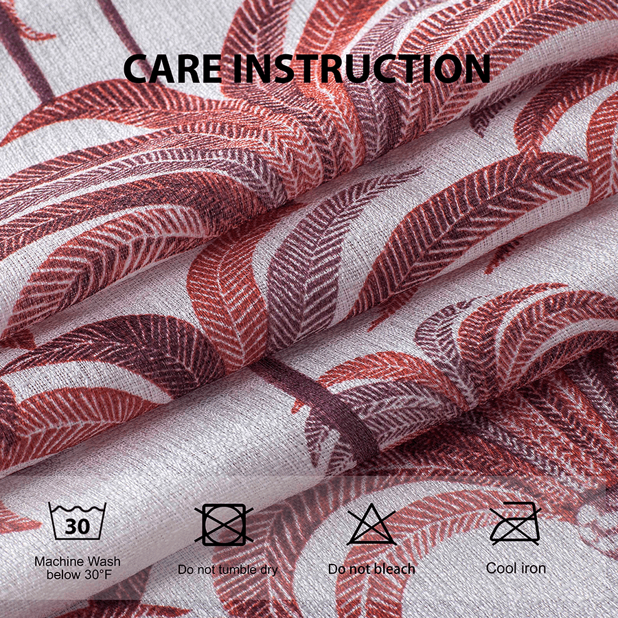 Brage Plain & Print Set of 4 Curtains Brage Plain & Print Set of 4 Curtains Mandaue Foam