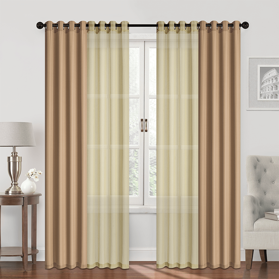 Braya Plain Set of 4 Curtains Braya Plain Set of 4 Curtains Mandaue Foam