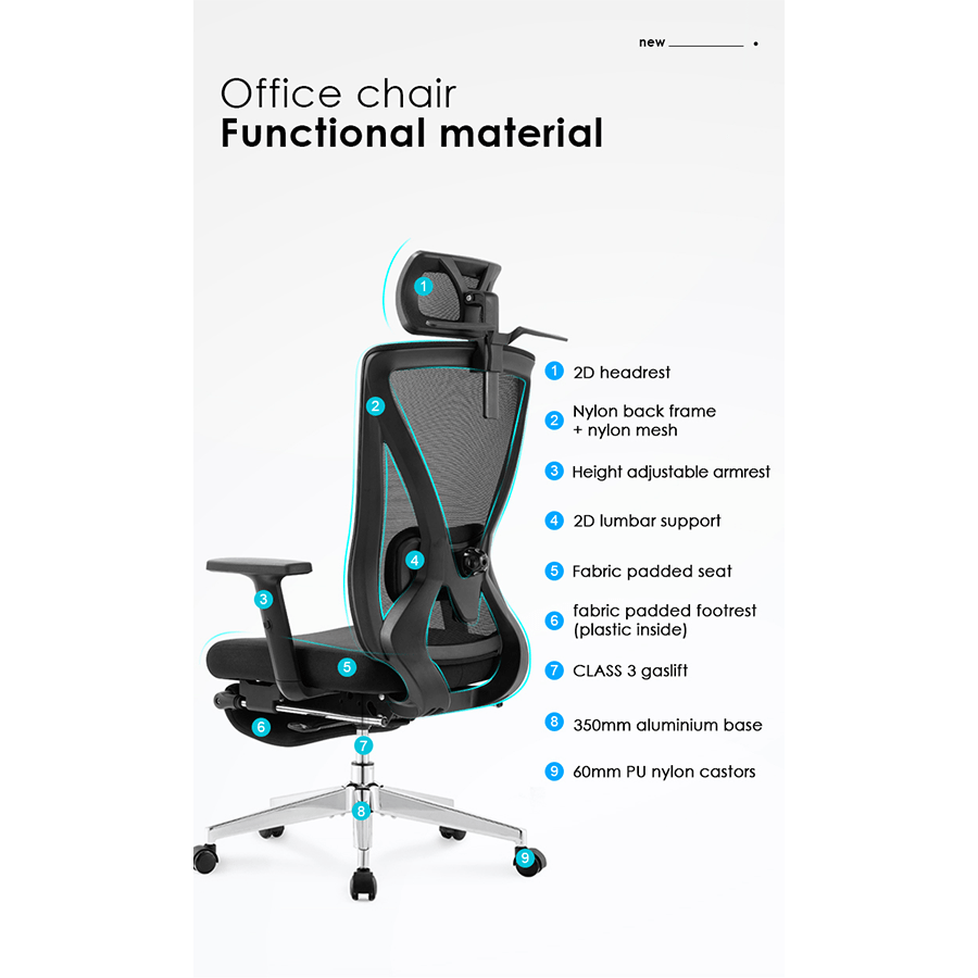 Brinley Office Chair with Footrest Brinley Office Chair with Footrest Mandaue Foam