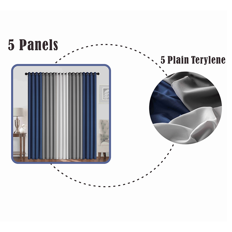 Bronya Plain Set of 5 Curtains Bronya Plain Set of 5 Curtains Mandaue Foam