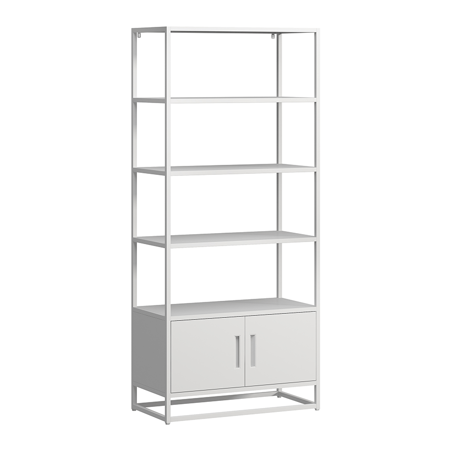 MORE BRUSSEL OPTIONS Brussel Wide Book Shelves Cabinet Brussel Wide Book Shelves Cabinet White Mandaue Foam