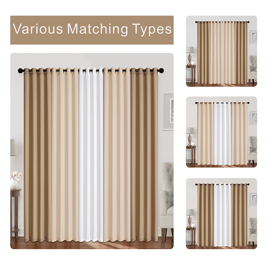 Bryndis Plain Set of 5 Curtains Bryndis Plain Set of 5 Curtains Mandaue Foam