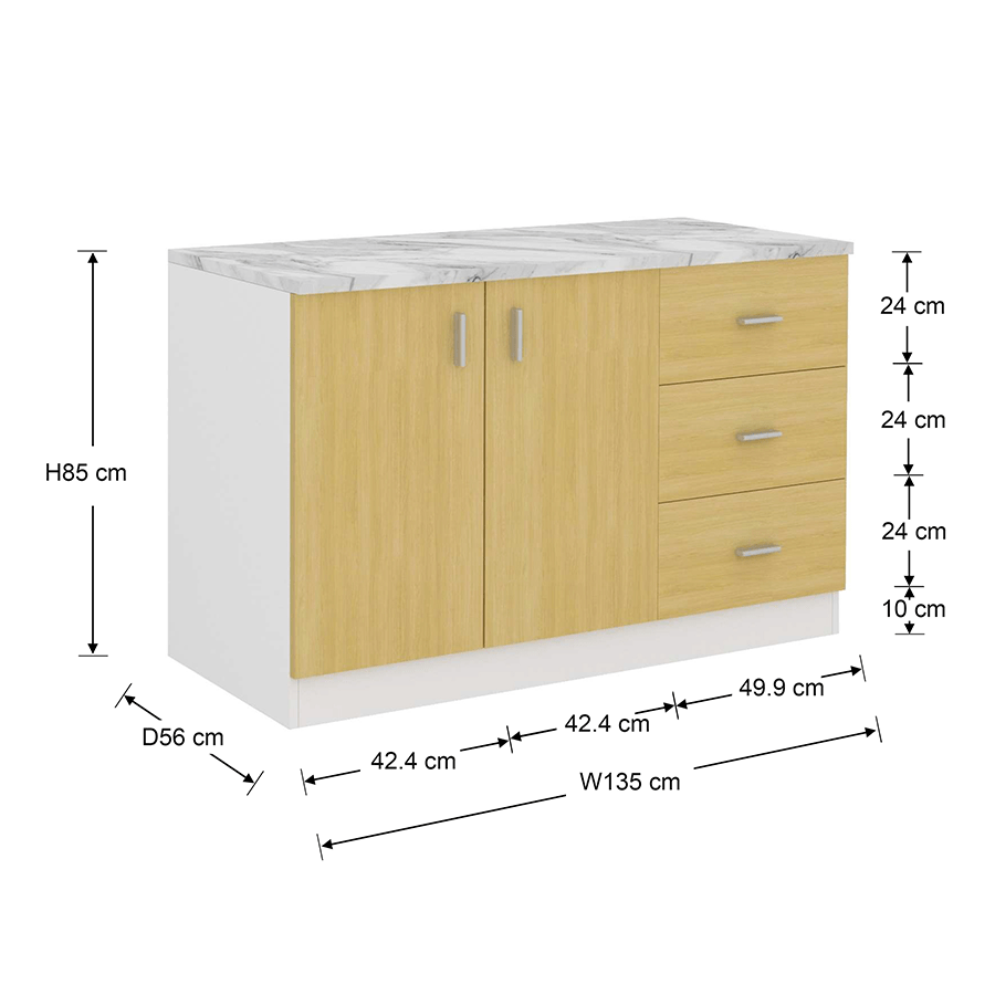 MORE CABELLO OPTIONS Cabello Base Cabinet 135cm Cabello Base Cabinet 135cm Mandaue Foam