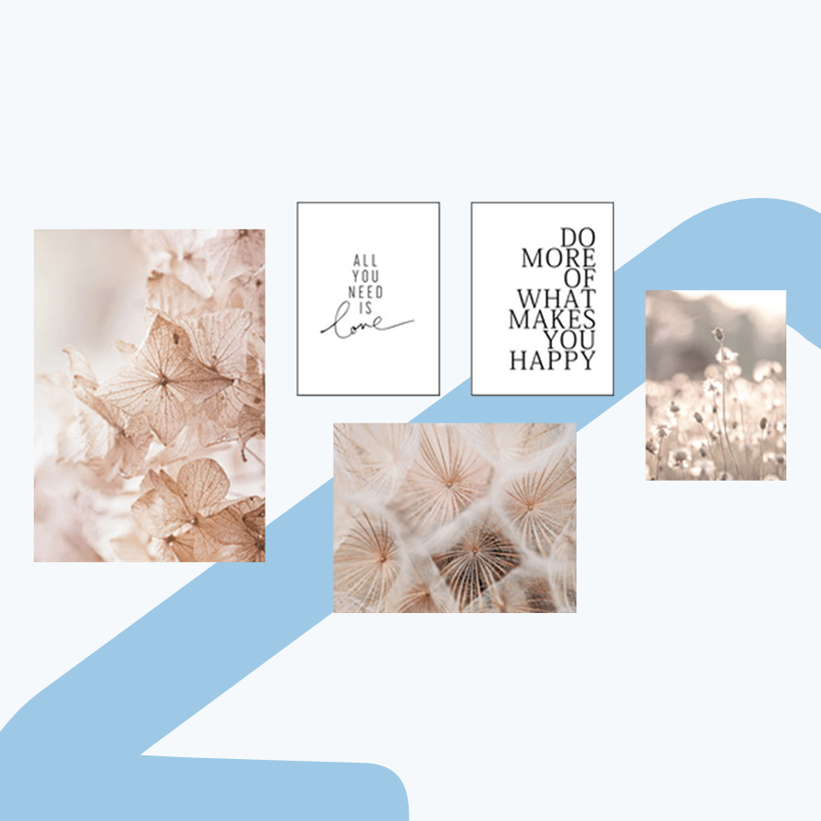 Cai Set of 5 Canvas Wall Art