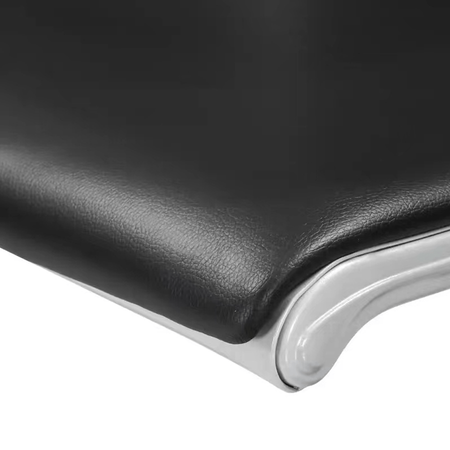 Calix 3 Seater Public Chair with Cushion Calix 3 Seater Public Chair with Cushion Black Mandaue Foam