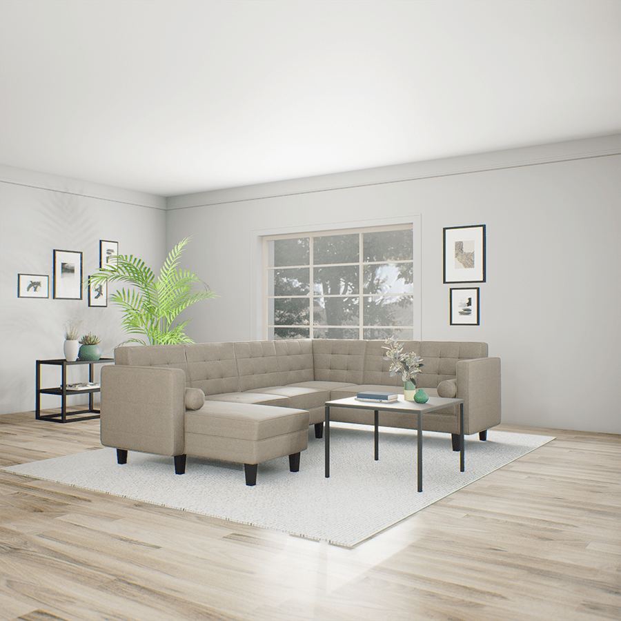 MORE CAMROSE OPTIONS Camrose Corner Sectional 5 Seat with Chaise (2R) Sofa Camrose Corner Sectional 5 Seat with Chaise (2R) Sofa Mandaue Foam