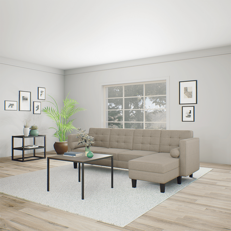 MORE CAMROSE OPTIONS Camrose L-shape 4 Seat with Chaise (Right Facing) Sofa Camrose L-shape 4 Seat with Chaise (Right Facing) Sofa Mandaue Foam