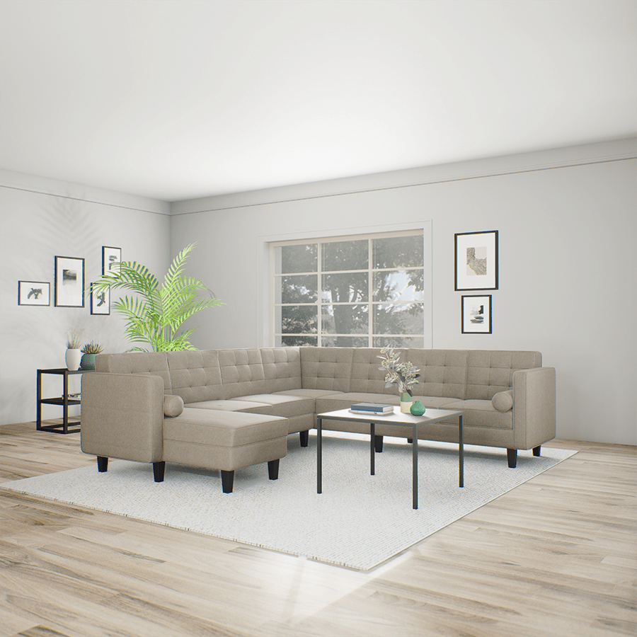 MORE CAMROSE OPTIONS Camrose Sectional 6 Seat Corner with Chaise (3R) Sofa Camrose Sectional 6 Seat Corner with Chaise (3R) Sofa Mandaue Foam