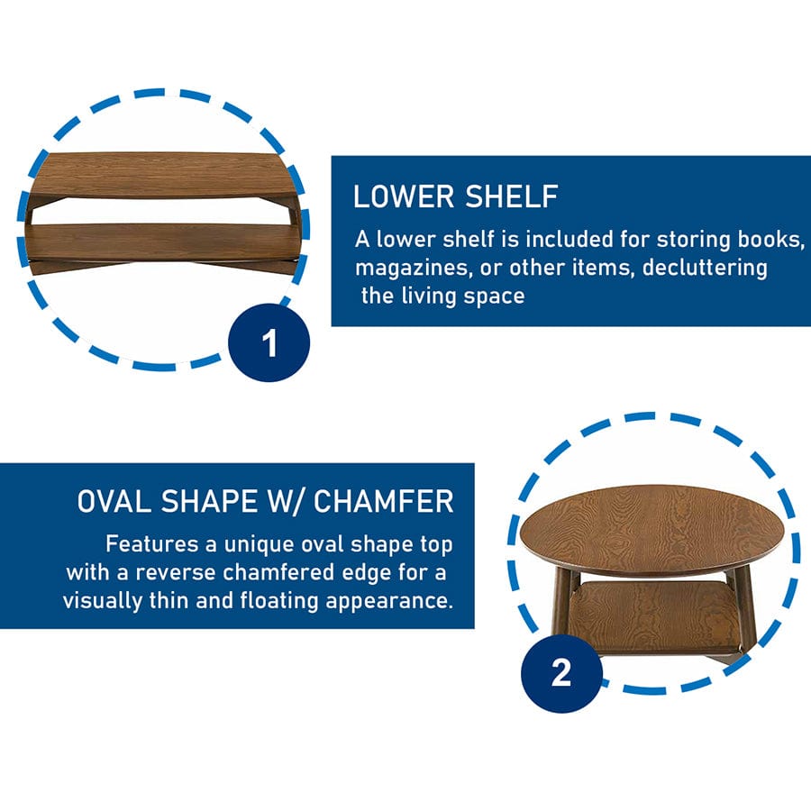 Cassidy Oval Coffee Table