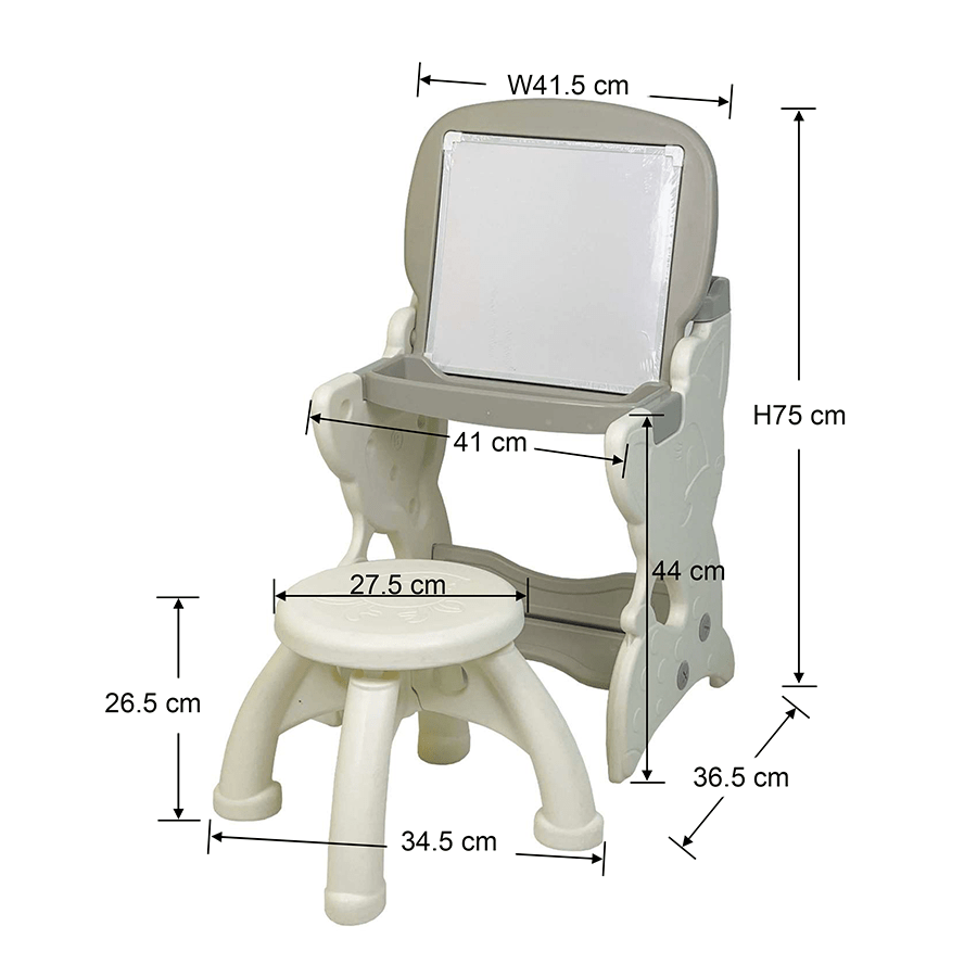 Castiel Kids Table with Easel & Stool