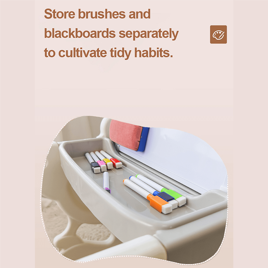 Castiel Kids Table with Easel & Stool