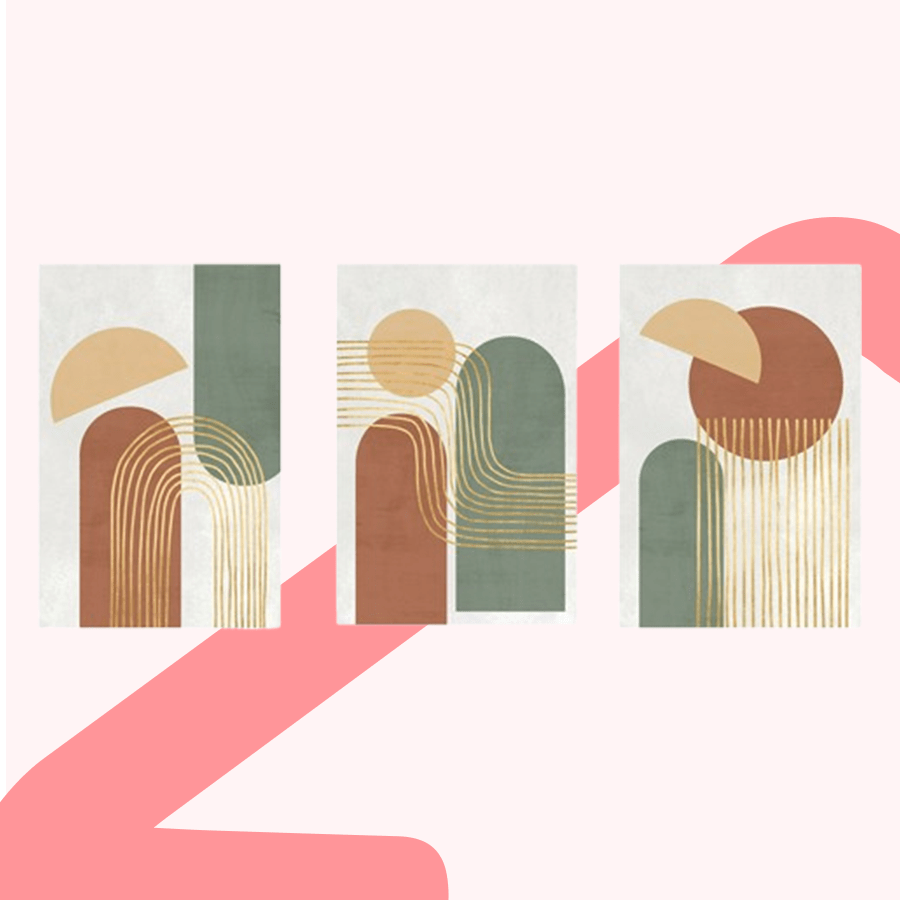 Cevin Set of 3 Canvas Wall Art