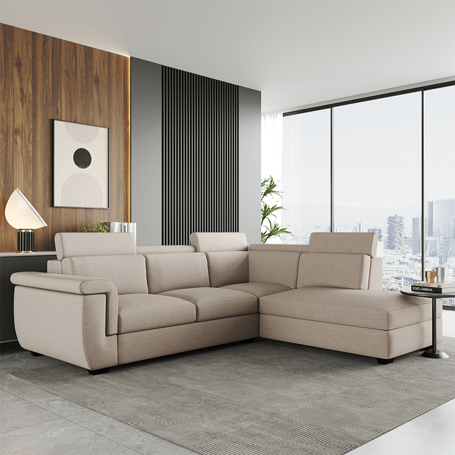 Clark Corner Sectional 4 Seat Right Open Sofa