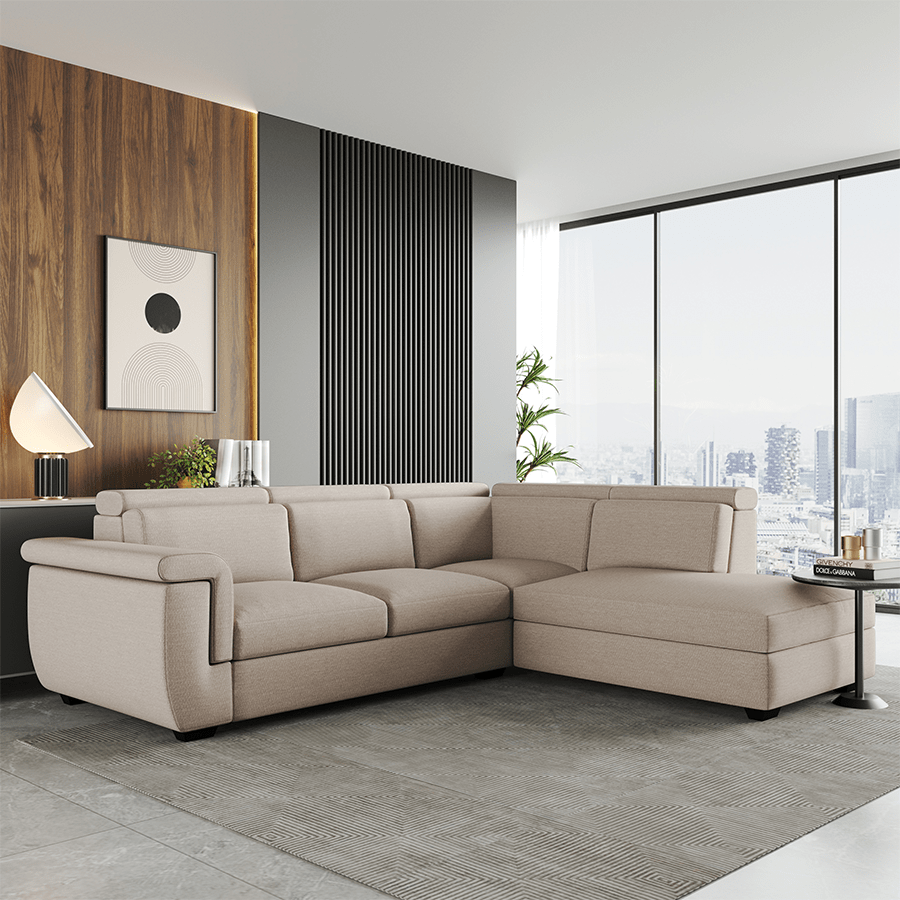 Clark Corner Sectional 4 Seat Right Open Sofa