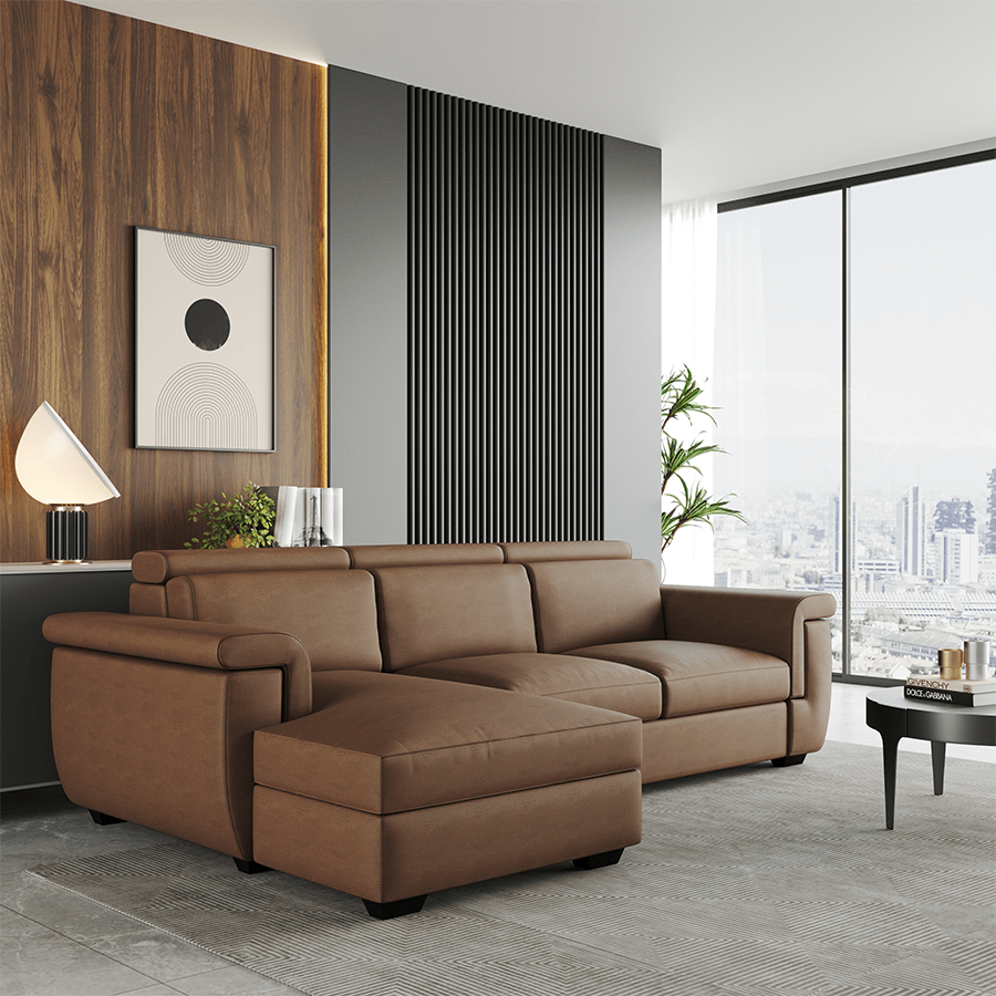 Clark L-shape 3 Seat with Chaise Left Sofa