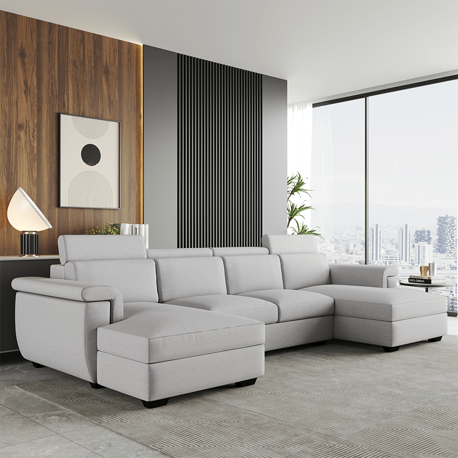 Clark U-shape 4 Seat Double Chaise Lounge