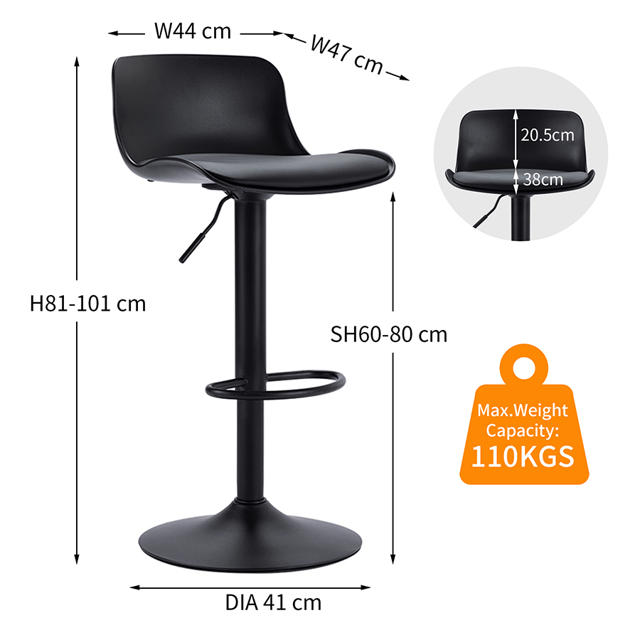 Clio Bar Chair with Cushion Clio Bar Chair with Cushion Mandaue Foam