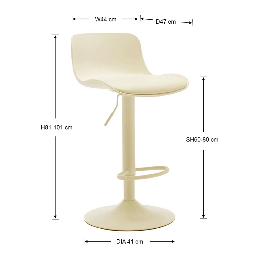 Clio Bar Chair with Cushion Clio Bar Chair with Cushion Mandaue Foam
