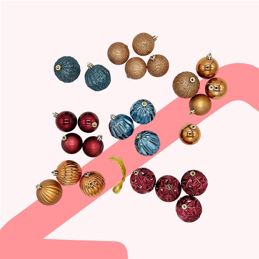 Copper Brown 25 pcs/set Plastic Ball Set